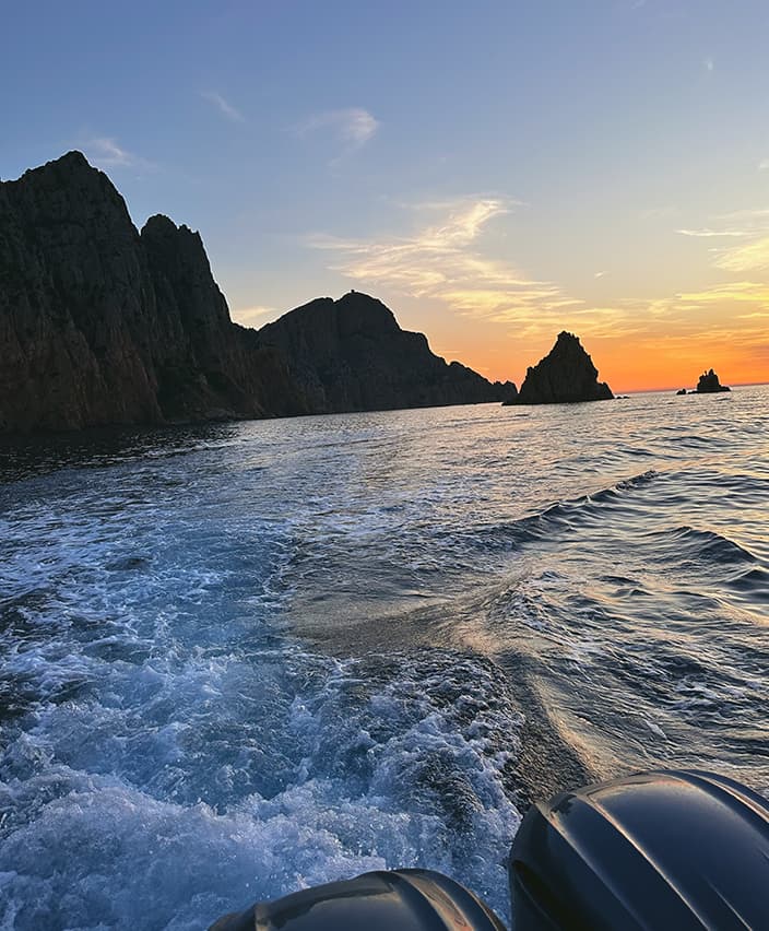 Les Calanques de Piana sunset